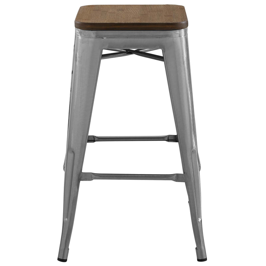 Promenade Counter Stool Set of 4 in Gunmetal