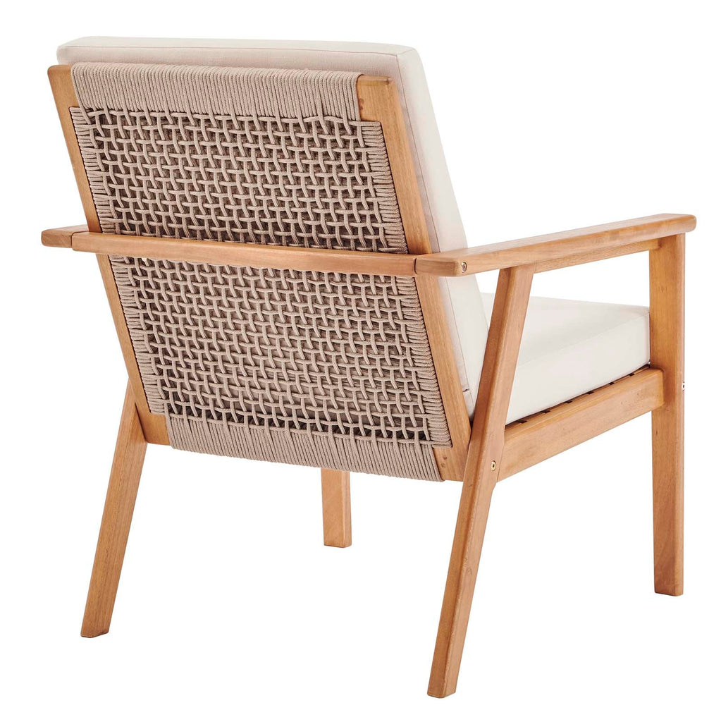 Vero Outdoor Patio Ash Wood Armchair Set of 2