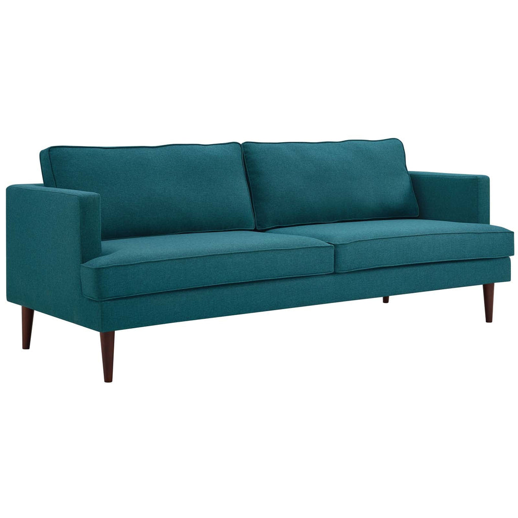 Agile 3 Piece Upholstered Fabric Set in Teal