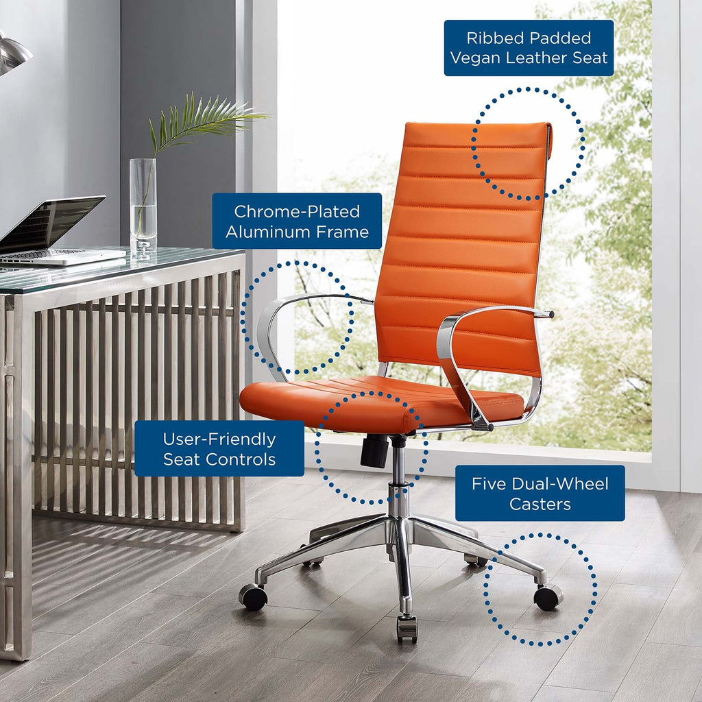 Jive Highback Office Chair in Orange-1