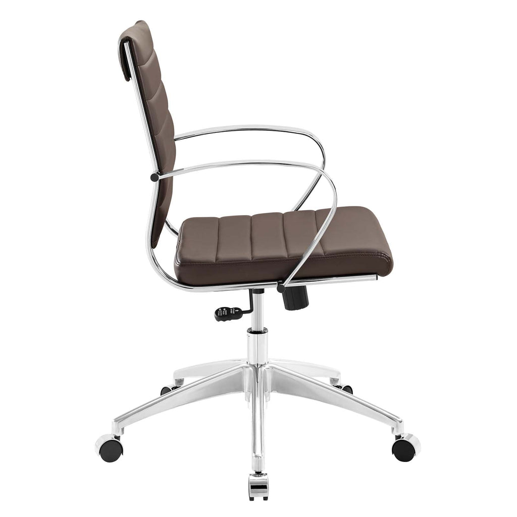 Jive Mid Back Office Chair in Brown-1