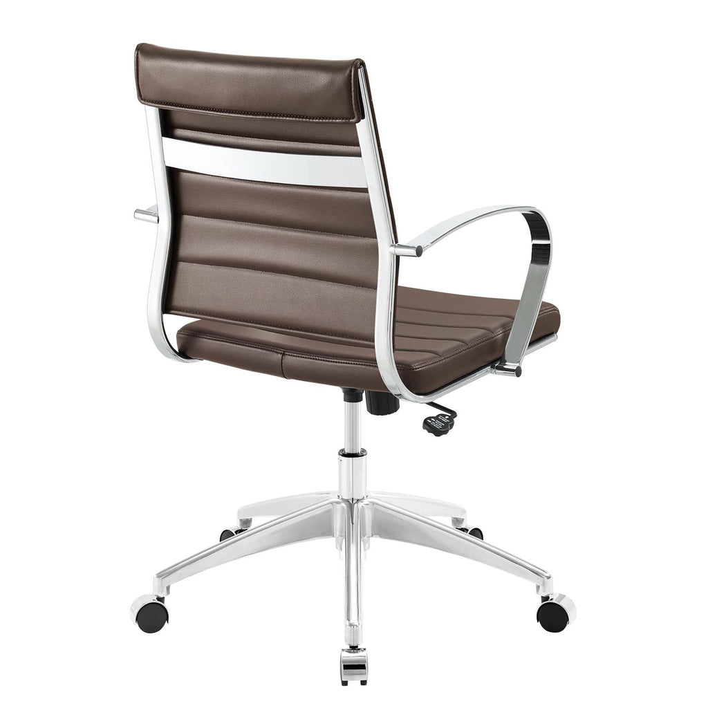 Jive Mid Back Office Chair in Brown-1