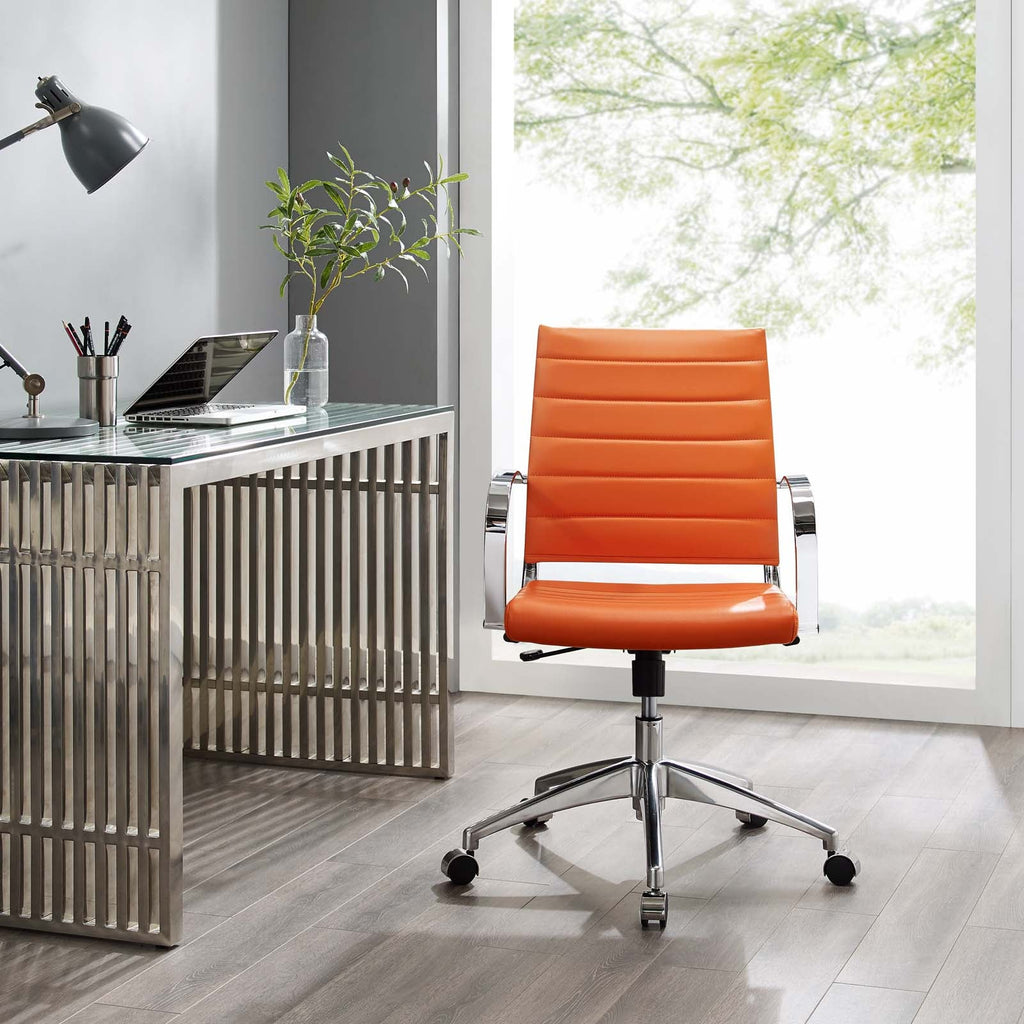 Jive Mid Back Office Chair in Orange-1