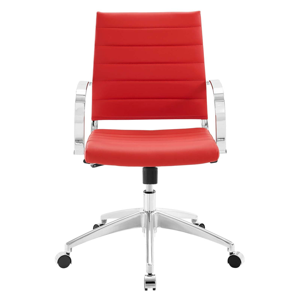 Jive Mid Back Office Chair in Red-1