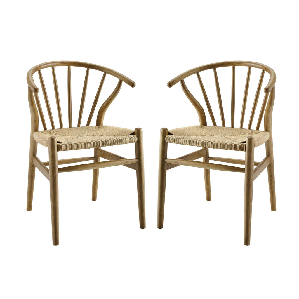 Flourish Spindle Wood Dining Side Chair Set of 2