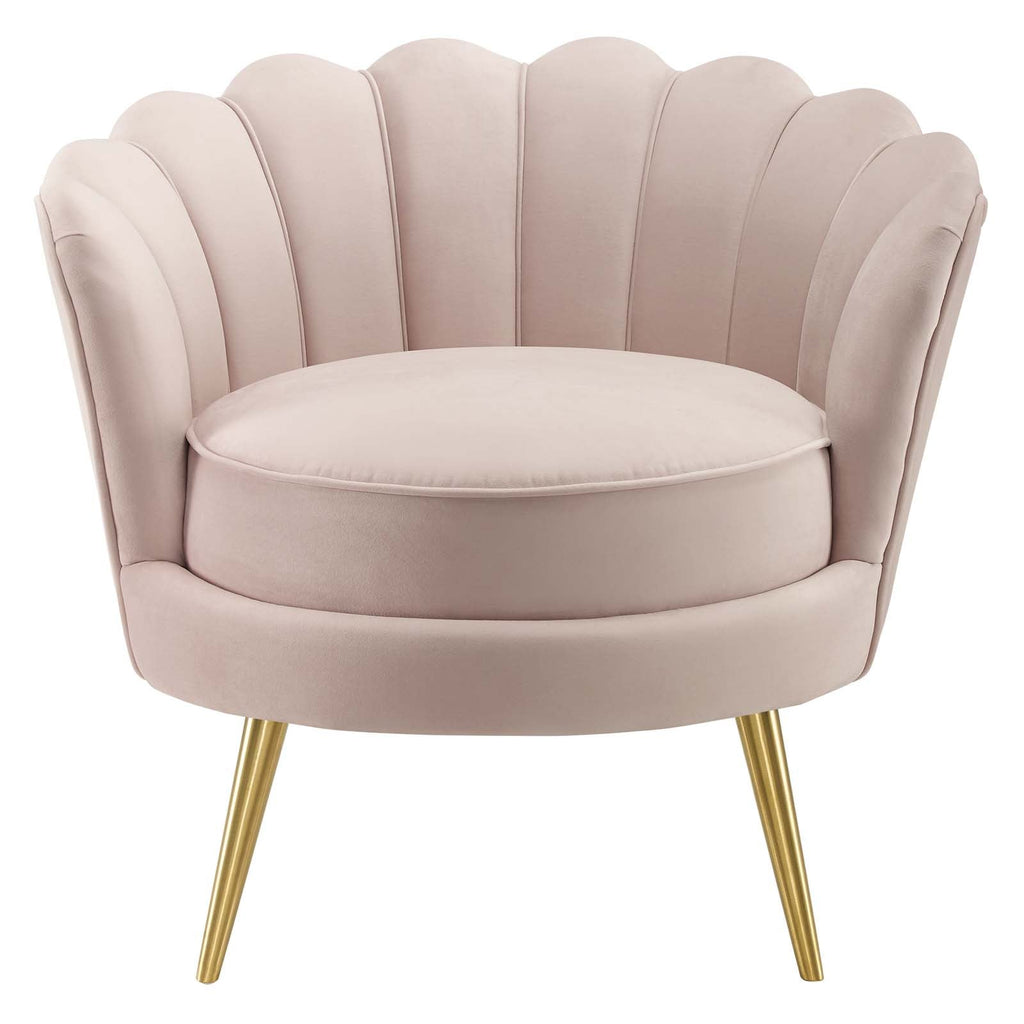 Admire Accent Armchair Performance Velvet Set of 2 in Pink