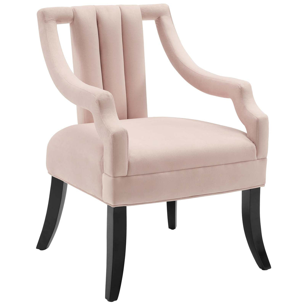 Harken Accent Chair Performance Velvet Set of 2 in Pink