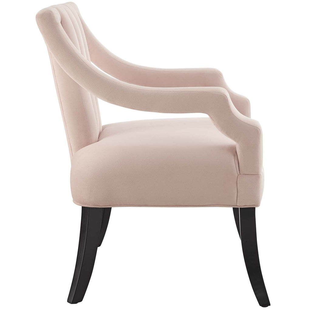 Harken Accent Chair Performance Velvet Set of 2 in Pink