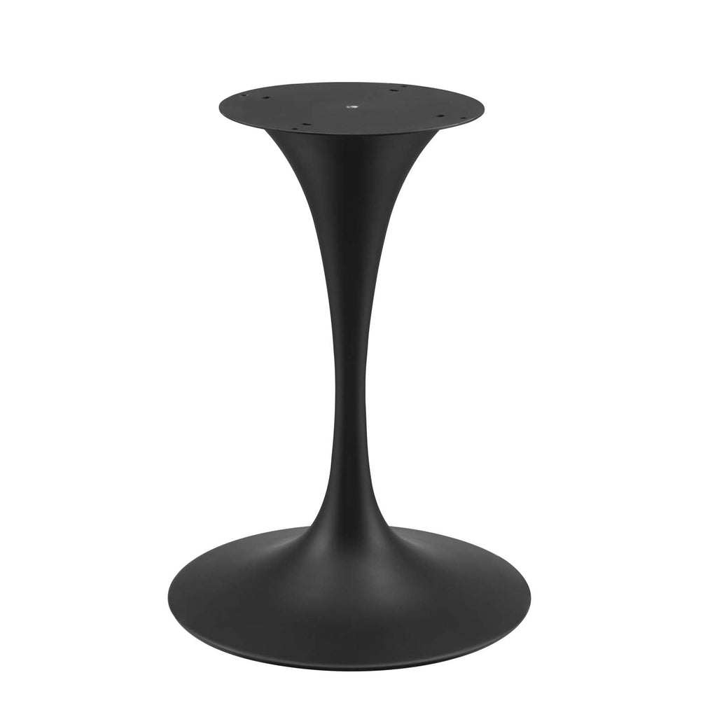 Lippa 28" Artificial Marble Dining Table - Black