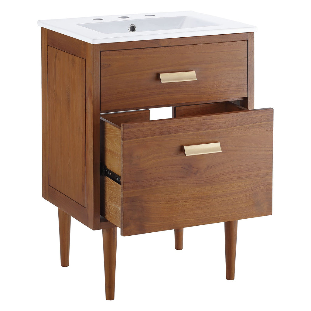 Cassia 24" Bathroom Vanity, Natural White