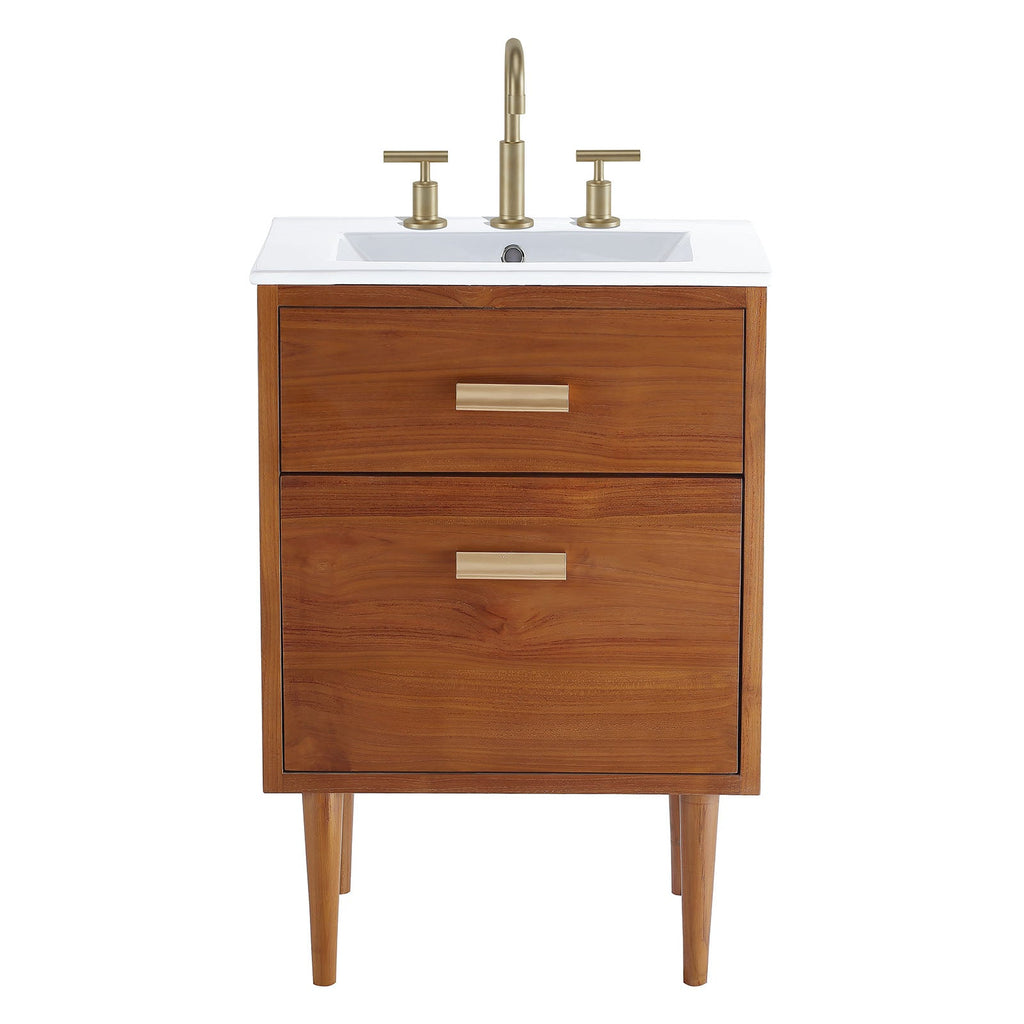 Cassia 24" Bathroom Vanity, Natural White