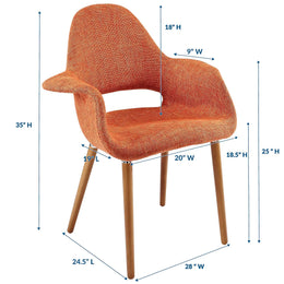 Aegis Dining Armchair in Orange