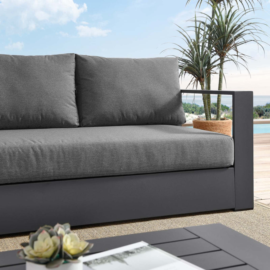 Tahoe Outdoor Patio Powder-Coated Aluminum Sofa