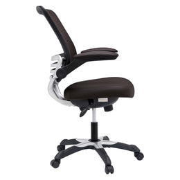 Edge Vinyl Office Chair in Brown