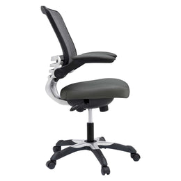 Edge Vinyl Office Chair in Gray