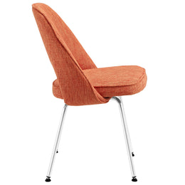 Cordelia Dining Fabric Side Chair in Orange