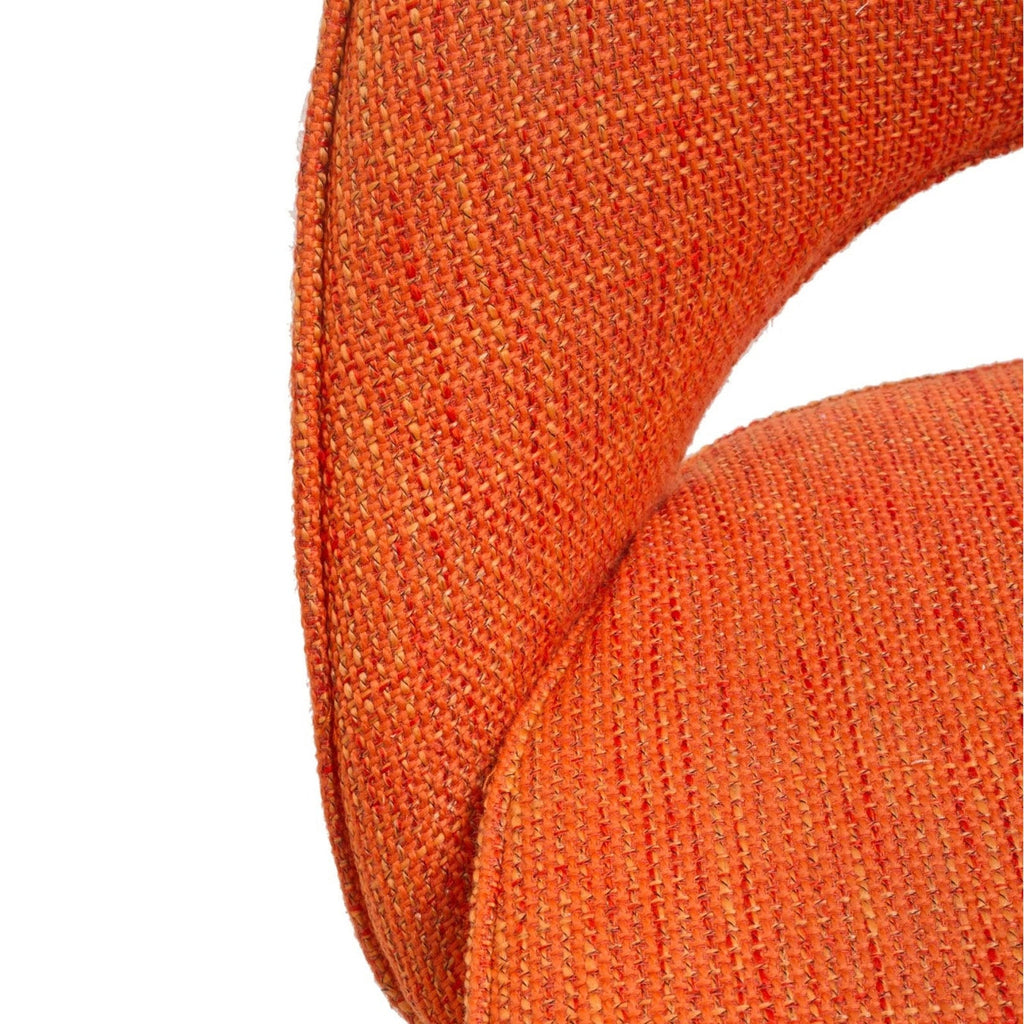 Cordelia Dining Fabric Side Chair in Orange