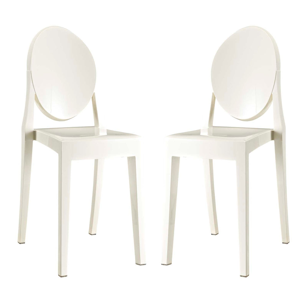 Casper Dining Chairs Set of 2 in White