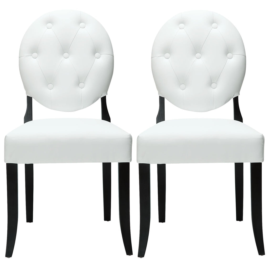 Button Dining Chairs Set of 2