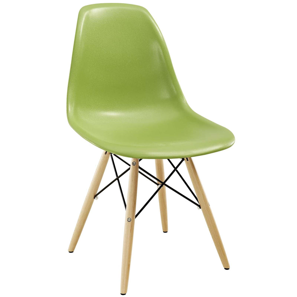 Pyramid Dining Side Chairs Set of 2 in Light Green