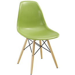 Pyramid Dining Side Chairs Set of 2 in Light Green