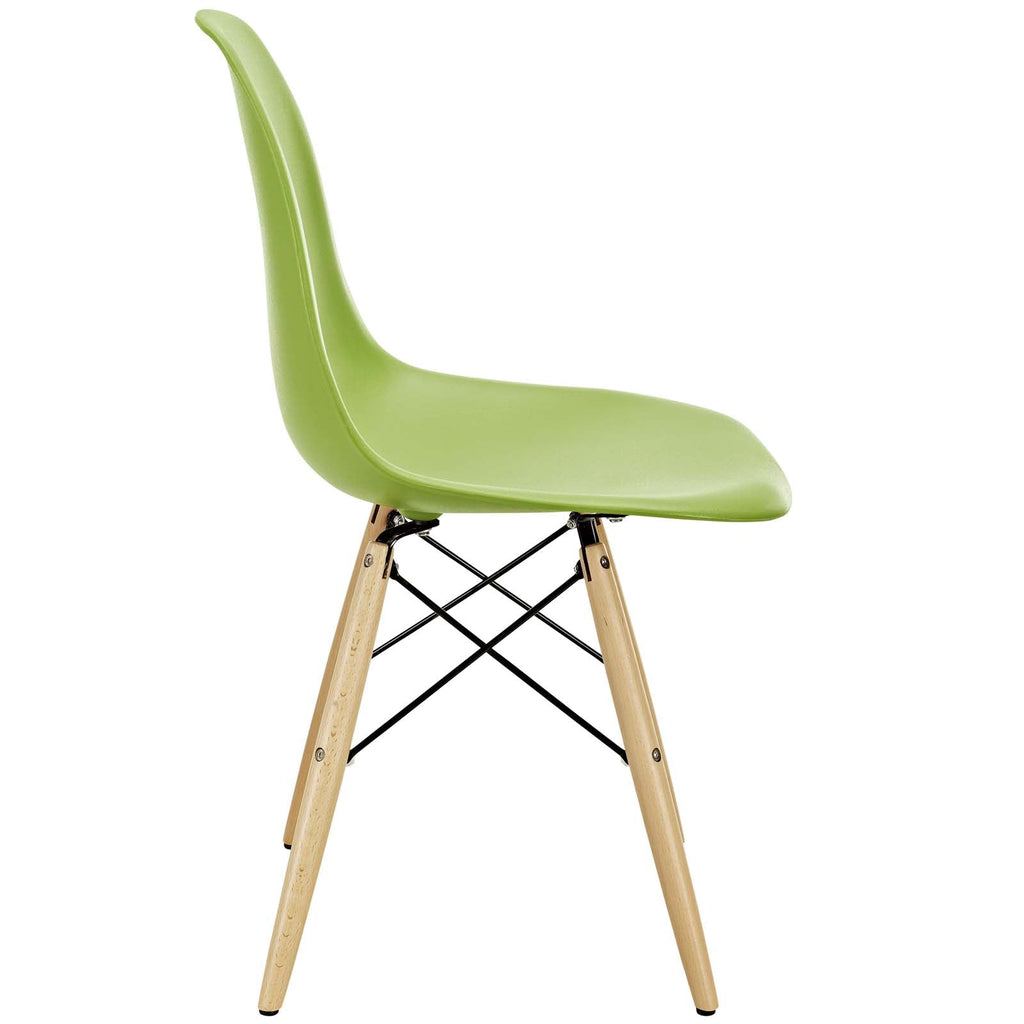 Pyramid Dining Side Chairs Set of 2 in Light Green