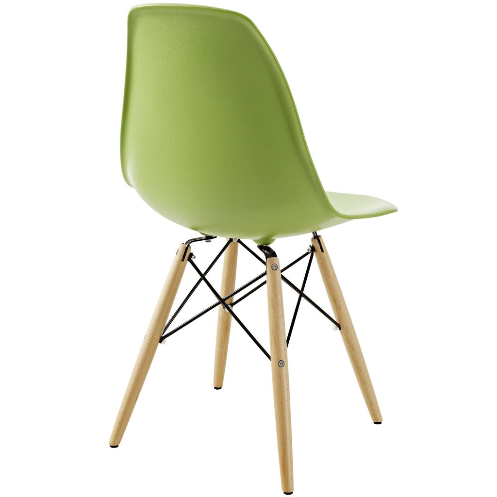 Pyramid Dining Side Chairs Set of 2 in Light Green