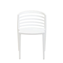 Curvy Dining Chairs Set of 2 in White