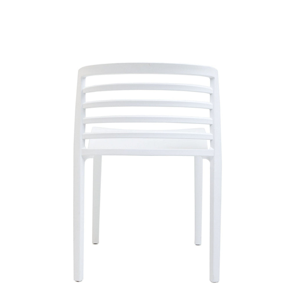 Curvy Dining Chairs Set of 2 in White