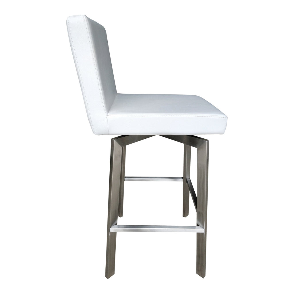 Giro Swivel Barstool, White