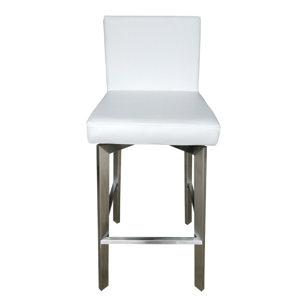 Giro Swivel Barstool, White