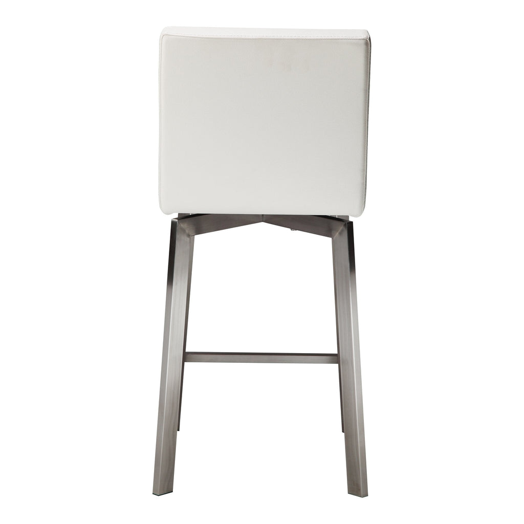 Giro Swivel Counter Stool, White