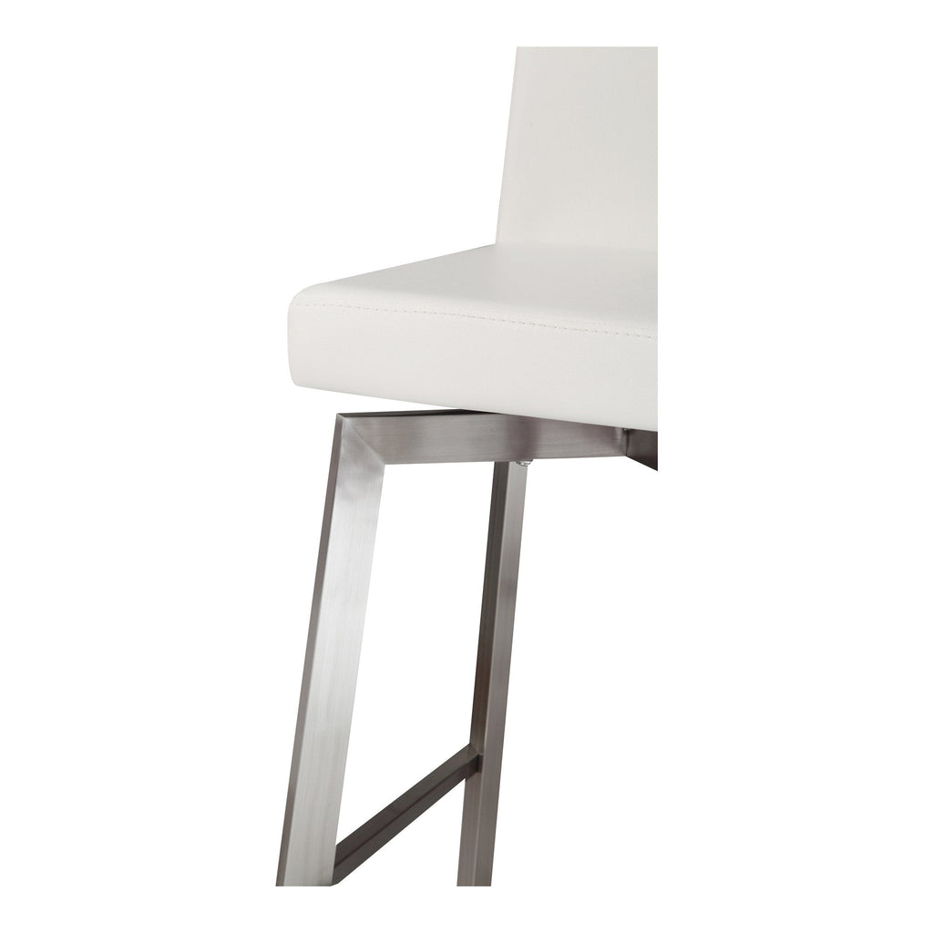 Giro Swivel Counter Stool, White