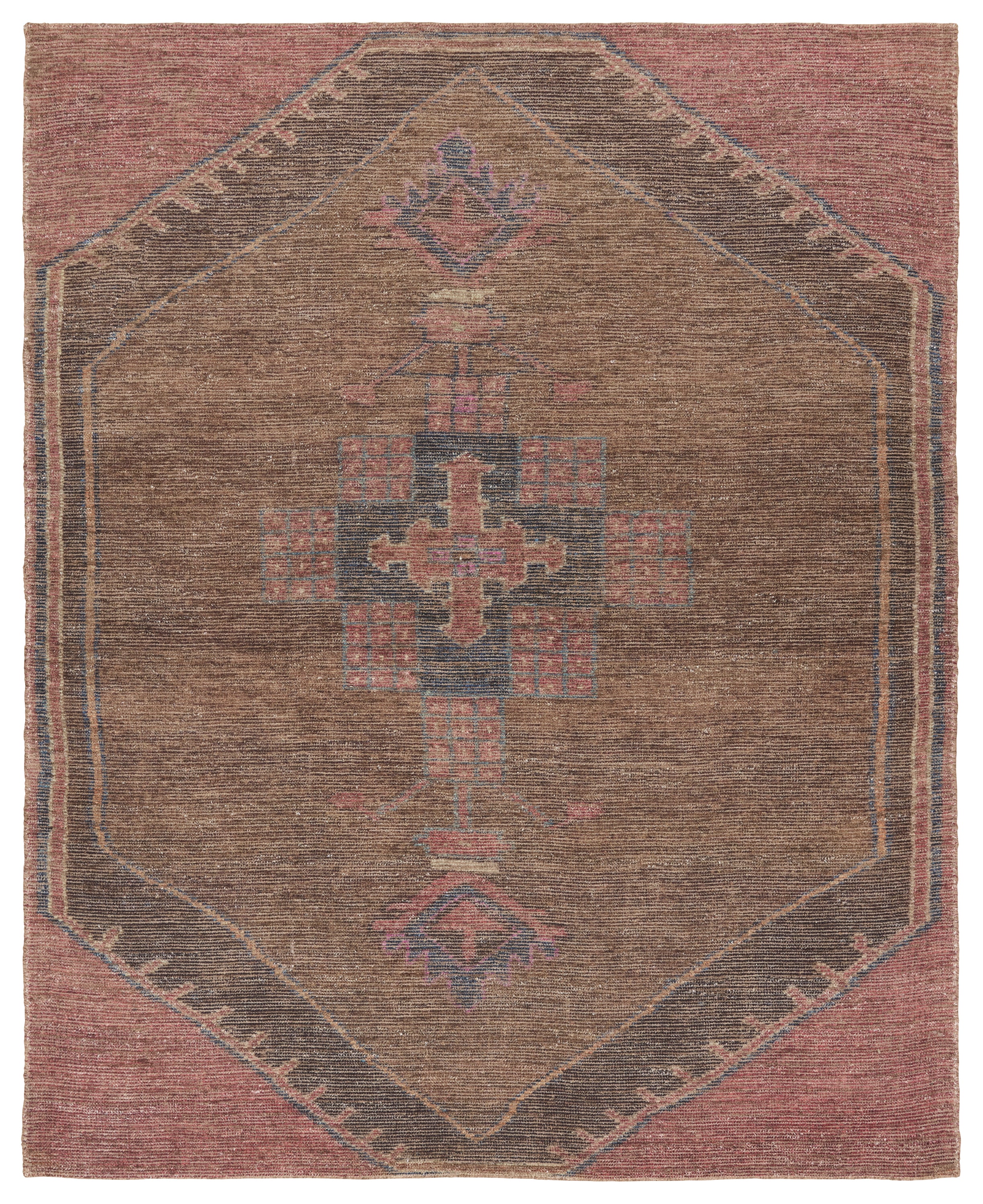 Wells Handmade Traditional Area Rug Red 9' x 12'