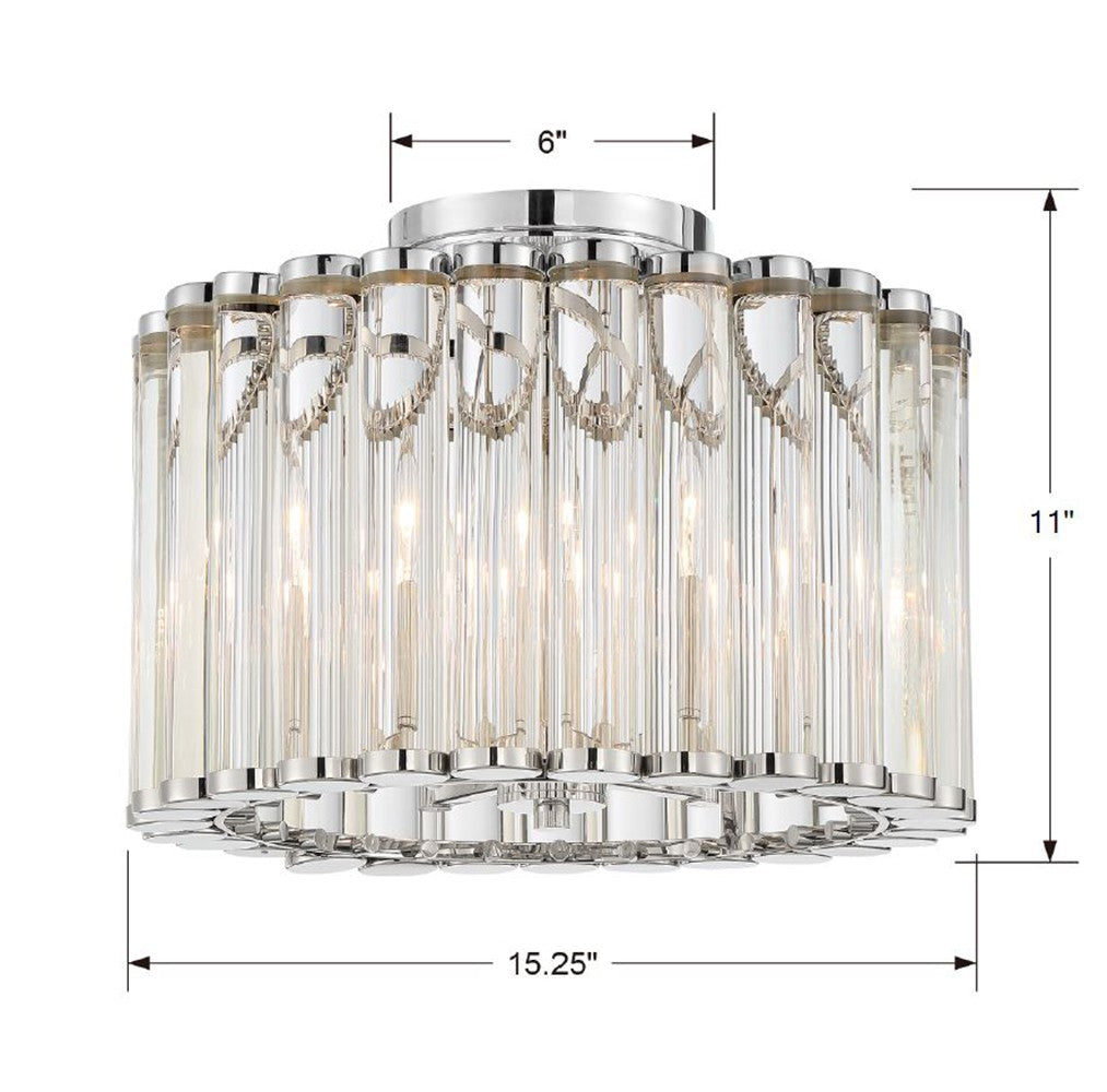 Libby Langdon Elliot 4 Light Semi Flush