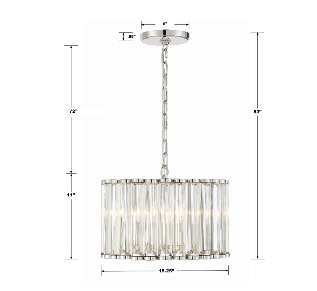 Libby Langdon Elliot 4 Light Mini Chandelier