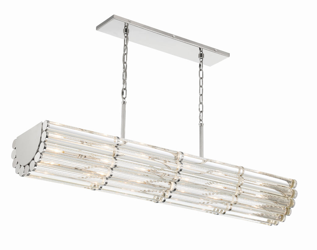 Libby Langdon Elliot 6 Light Linear Chandelier