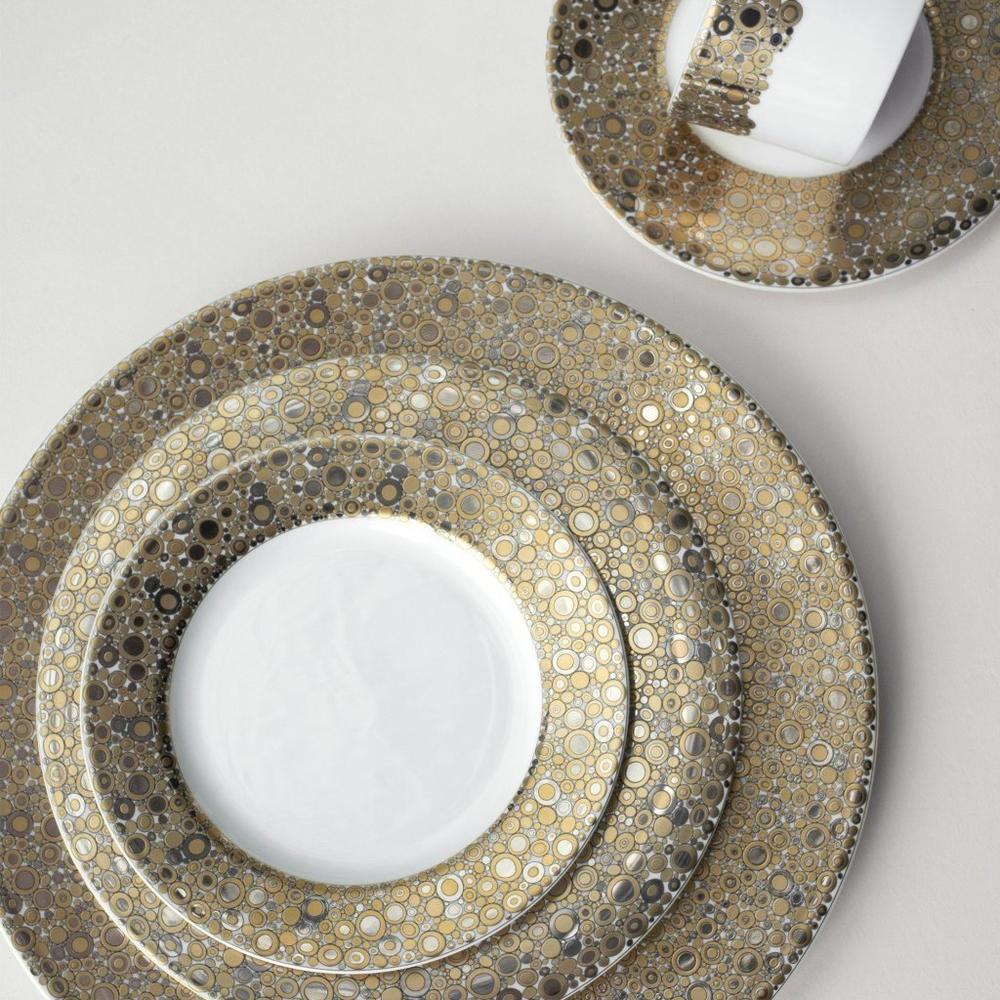 Ellington Shimmer- Gold & Platinum Dinner Plate