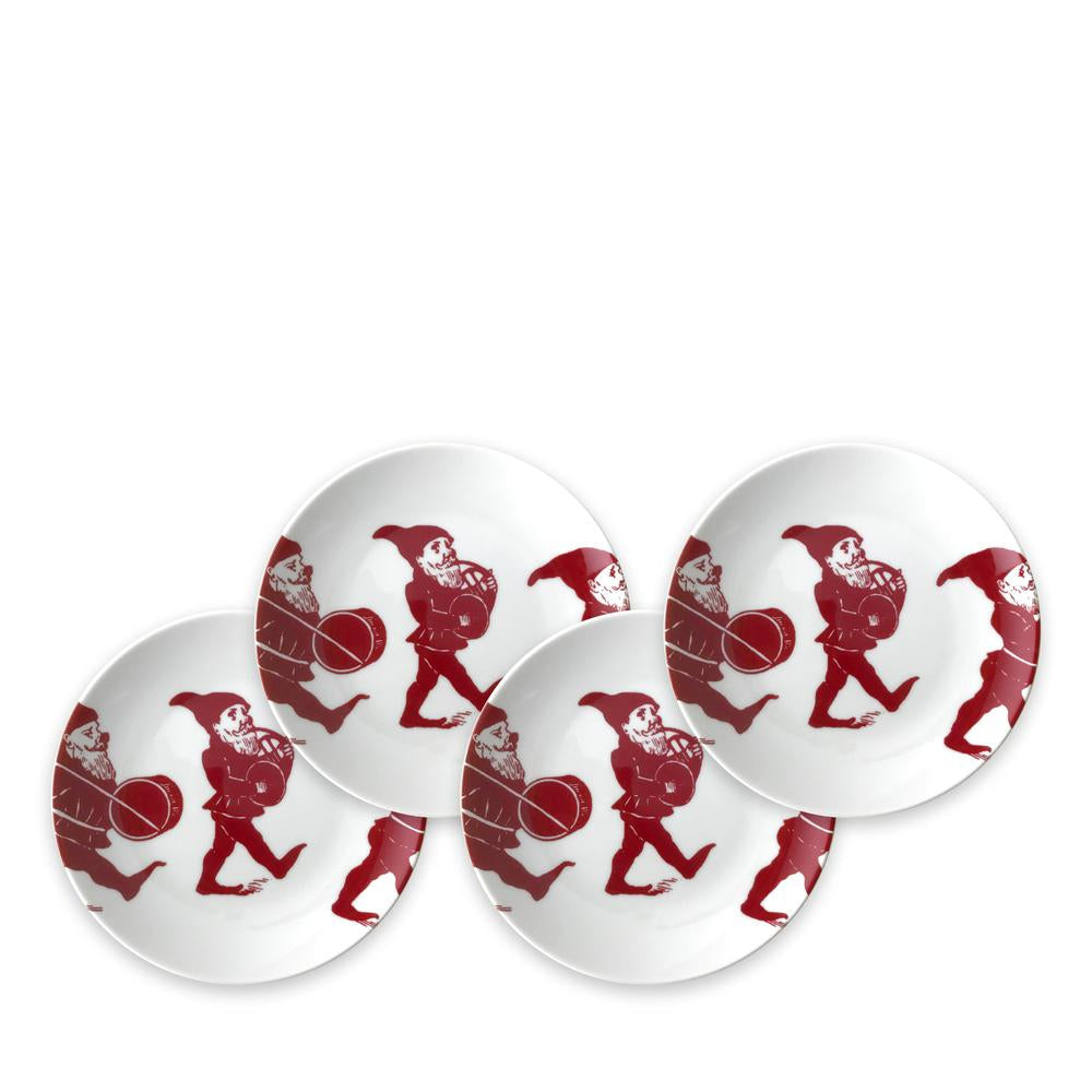 ELVES RED CANAPÃ‰S SET OF 4