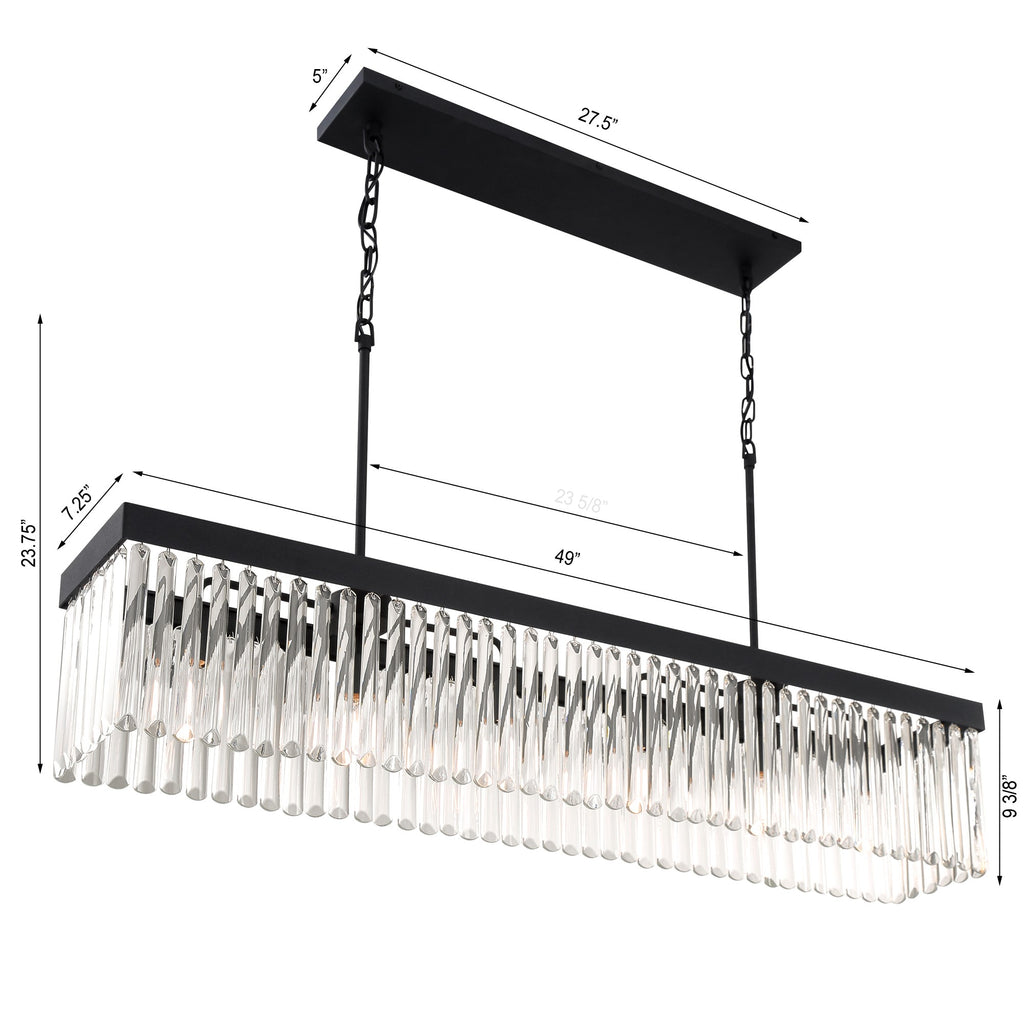 Emory 6 Light Linear Chandelier