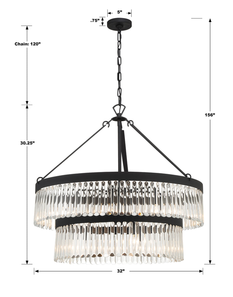 Emory 9 Light Chandelier