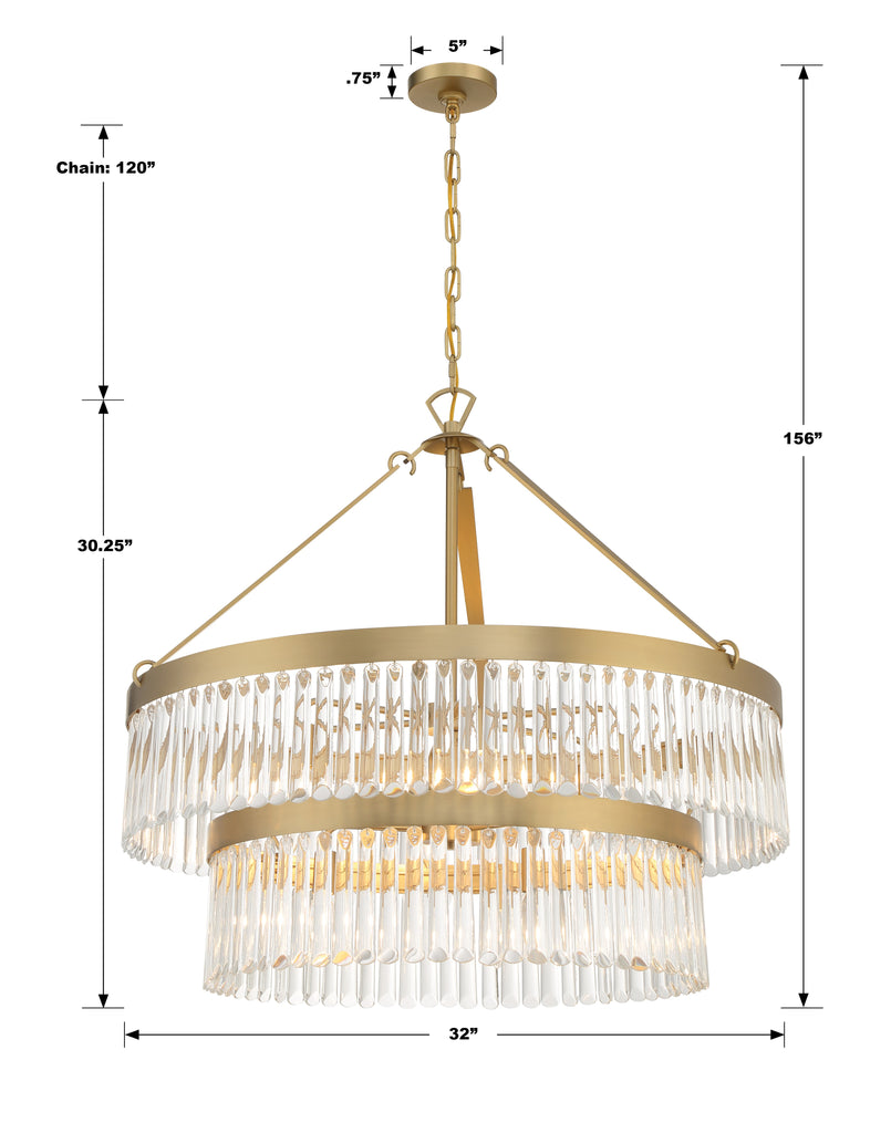 Emory 9 Light Chandelier