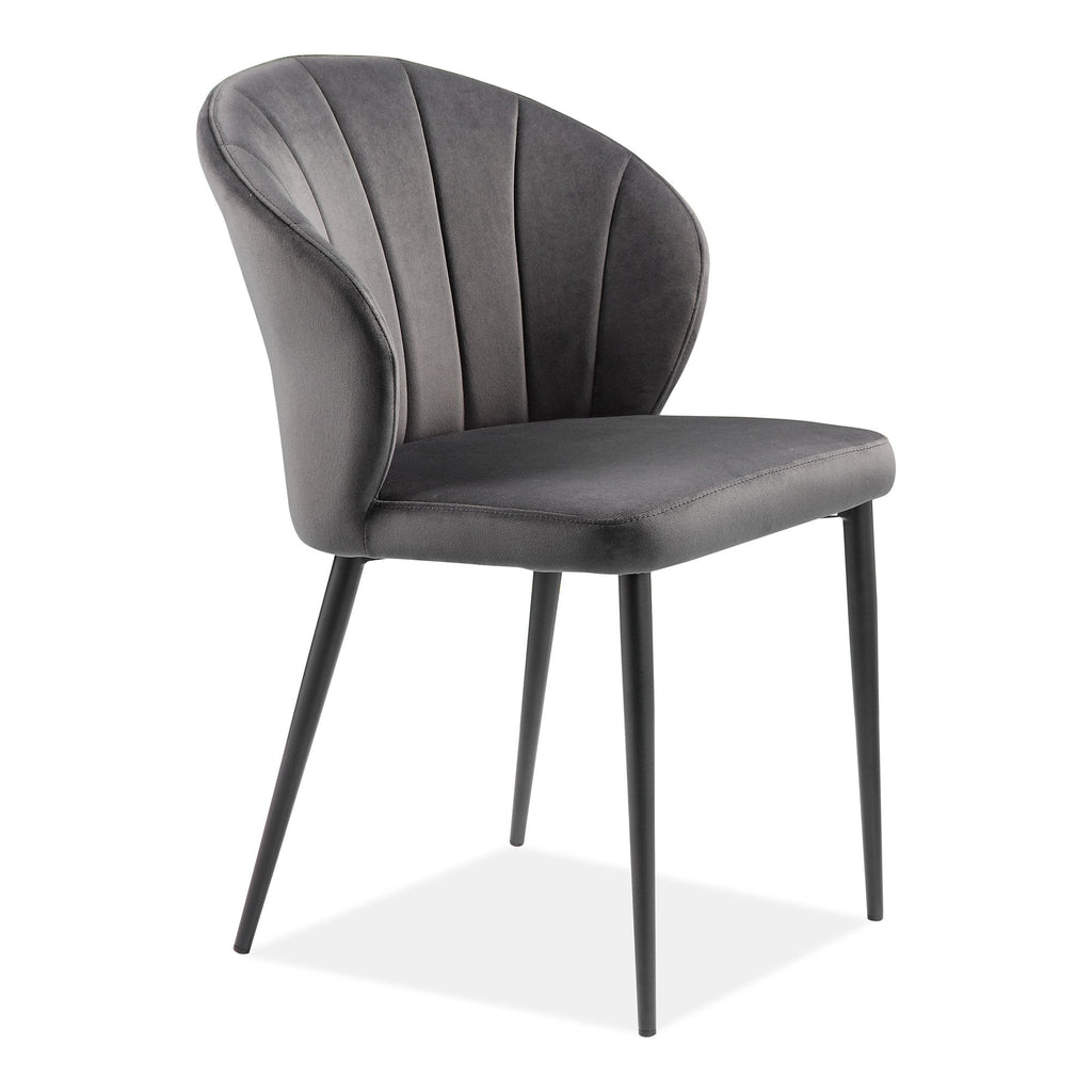 Mags Dining Chair Dark Grey, Set of 2