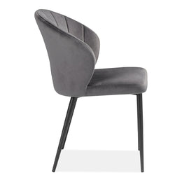 Mags Dining Chair Dark Grey, Set of 2