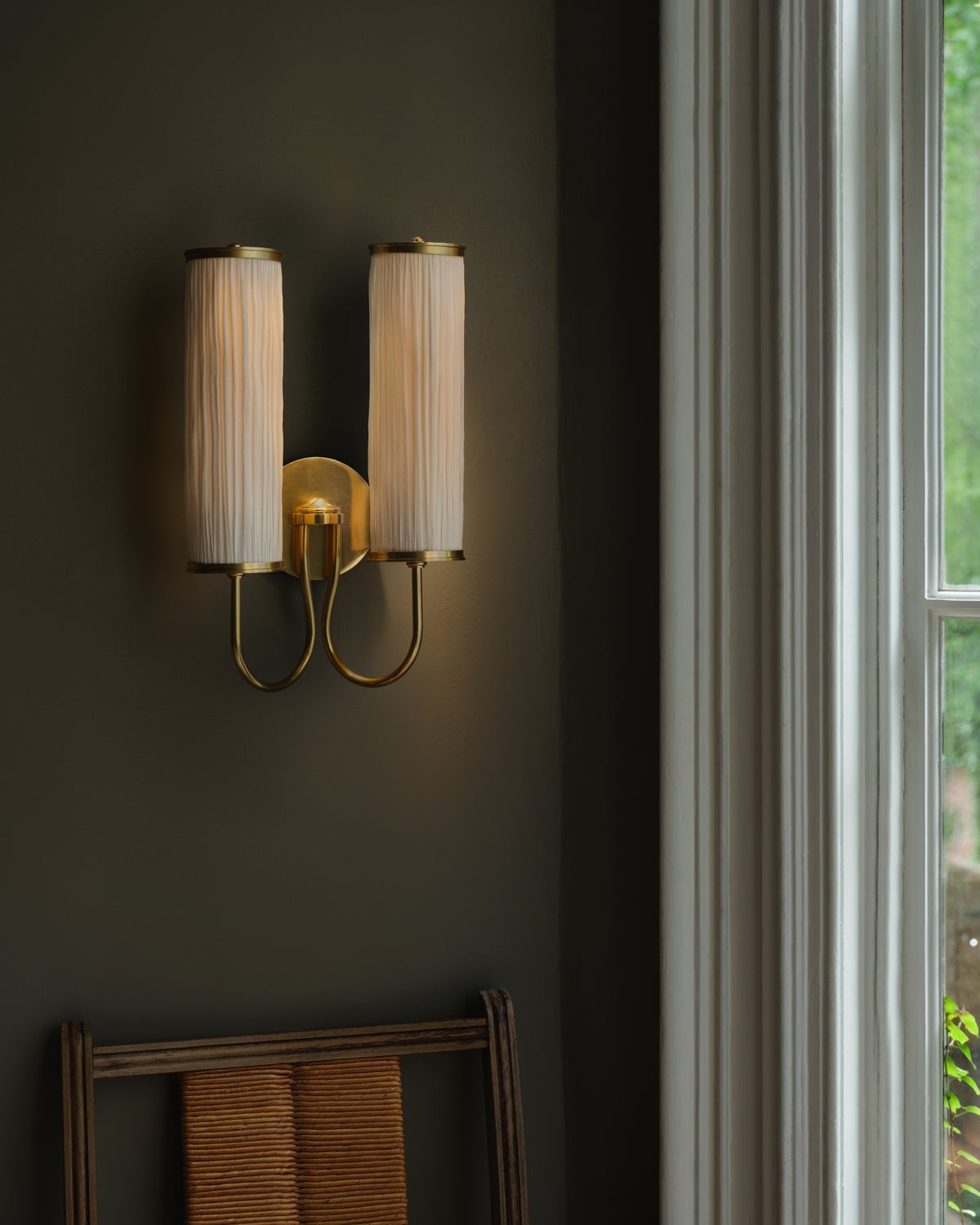 Elaine Wall Sconce, Aged Brass