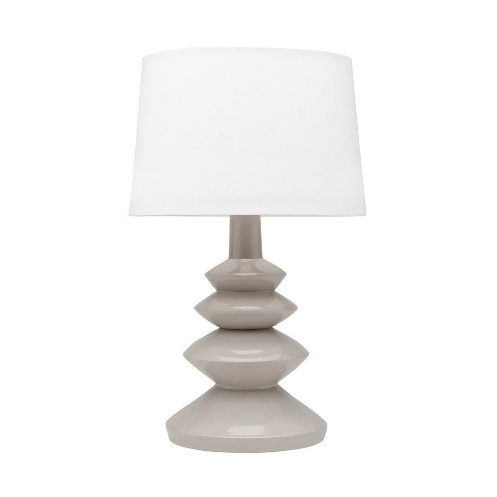 Erin Table Lamp - Grey/Gold Leaf