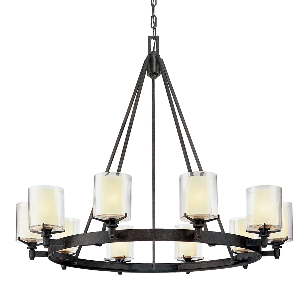 Arcadia Chandelier 33" - French Iron