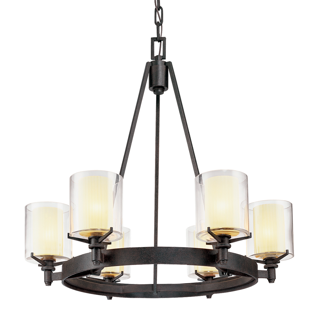 Arcadia Chandelier 26" - French Iron