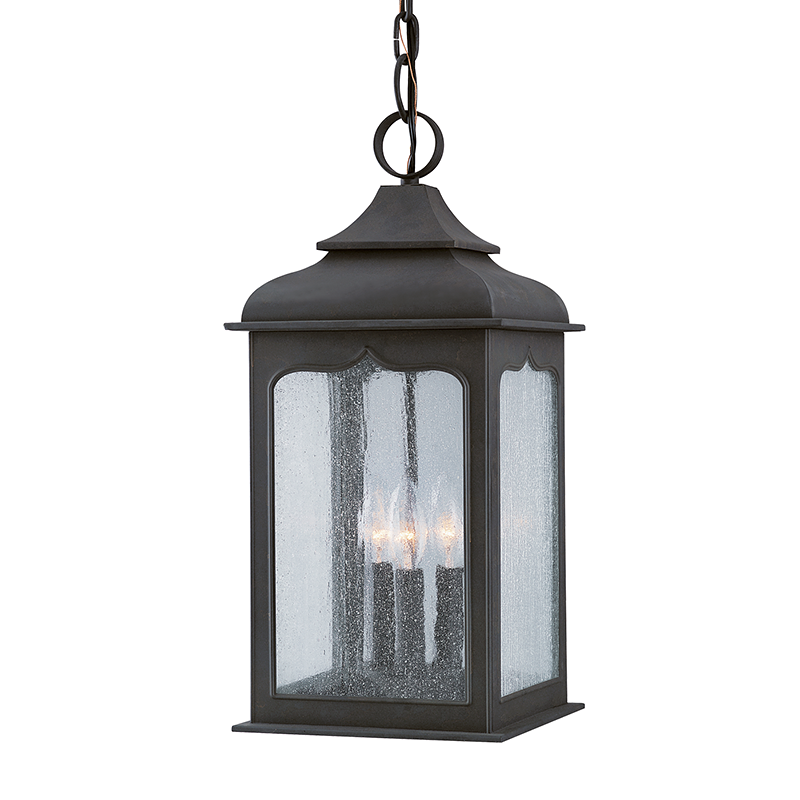 Henry Street Hanging Lantern 19" - Colonial Iron