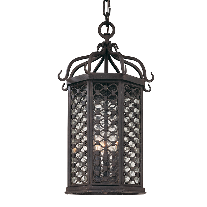 Los Olivos Hanging Lantern 20" - Old Iron